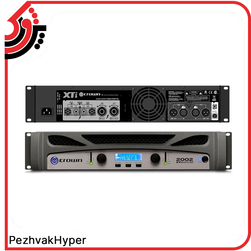 آمپلی فایر اهمی کرون CROWN XTI-2002 آمپلی فایر اهمی کرون CROWN XTI-2002