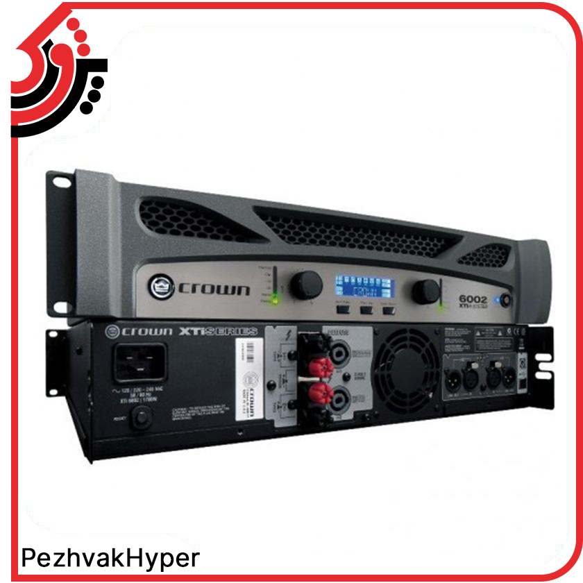 آمپلی فایر اهمی کرون CROWN-XTI 6002 آمپلی فایر اهمی کرون CROWN-XTI 6002