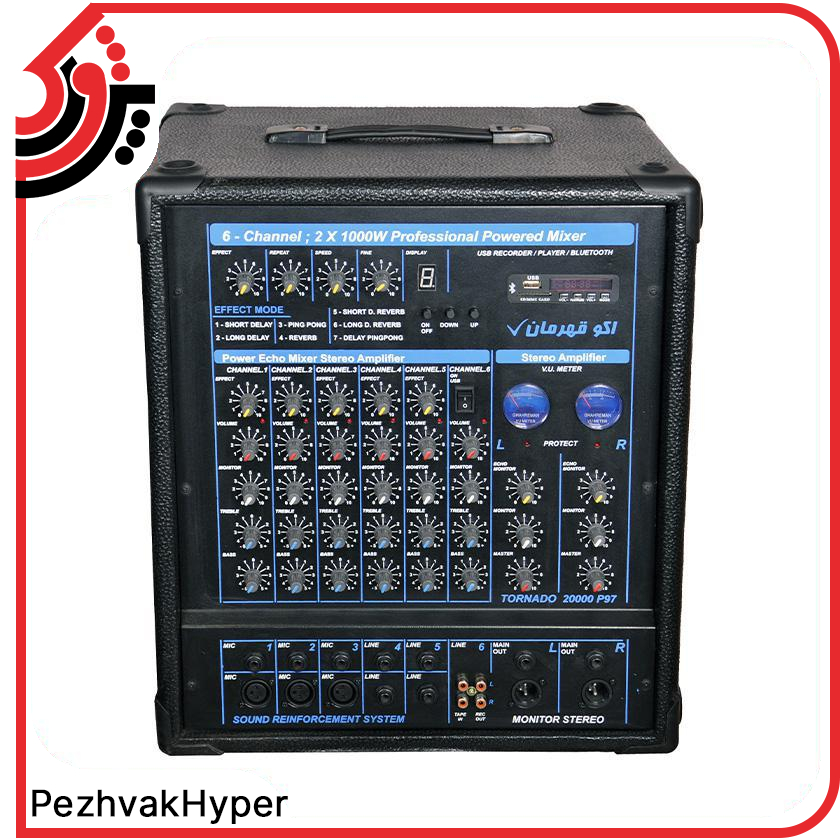 آمپلی فایر صندوقی قهرمان TORNADO 20000 آمپلی فایر صندوقی قهرمان TORNADO 20000