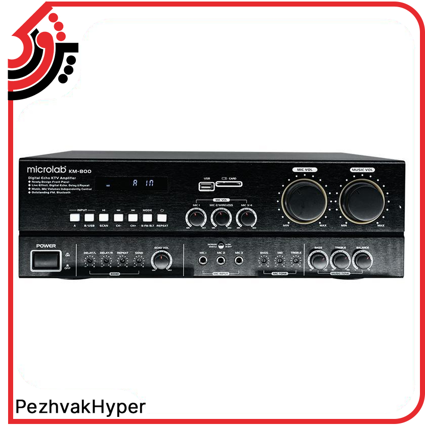 آمپلی فایر دیجیتال میکرولب Microlab KM-800 آمپلی فایر دیجیتال میکرولب Microlab KM-800