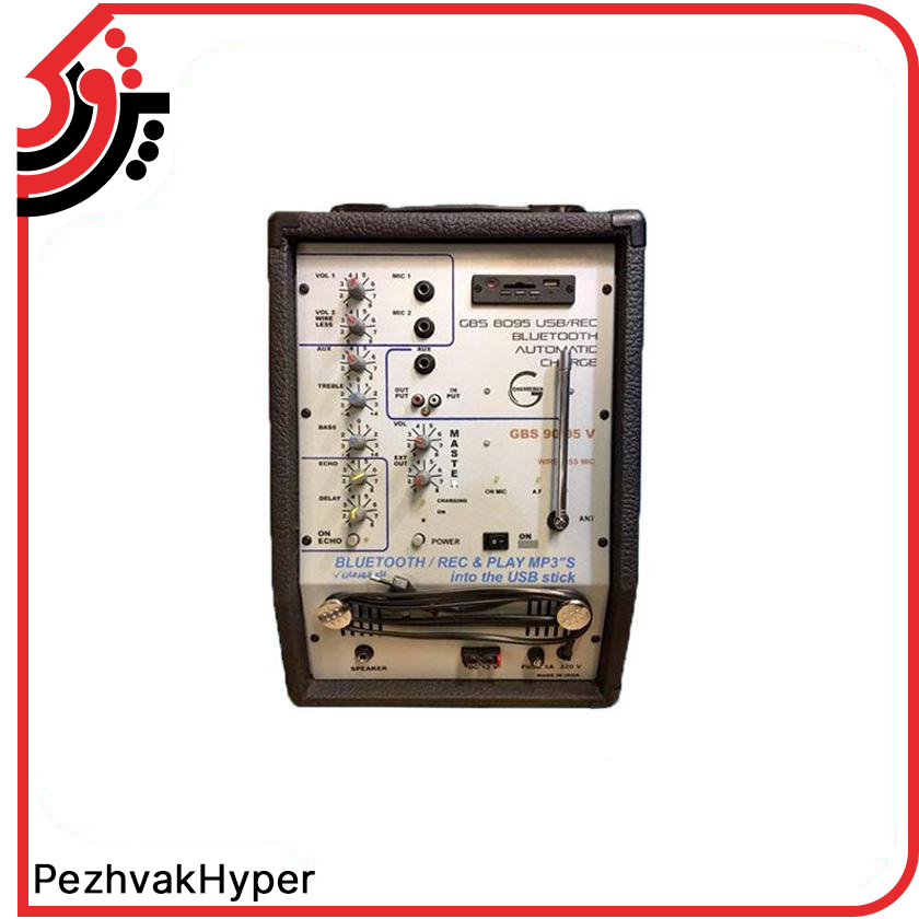 اکو همراه بیسیم قهرمان مدل G95 + میکروفن اکو همراه بیسیم قهرمان مدل G95 + میکروفن