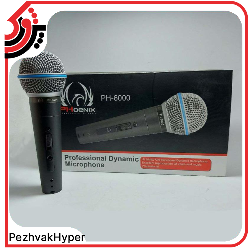 میکروفن داینامیک فونیکس Phoenix PH-6000 میکروفن داینامیک فونیکس Phoenix PH-6000