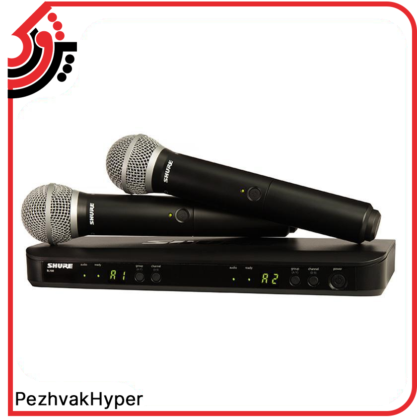 میکروفن بیسیم شور Shure BLX288/PG58 میکروفن بیسیم شور Shure BLX288/PG58