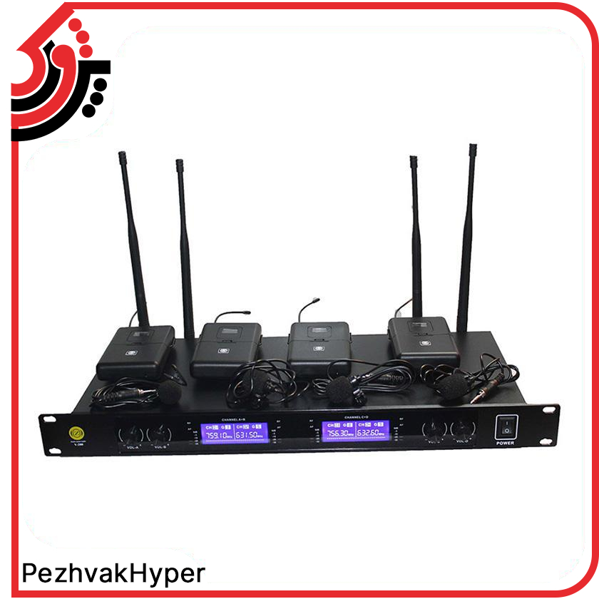 میکروفن بیسیم یقه ای زیکو Zico V-200C میکروفن بیسیم یقه ای زیکو Zico V-200C