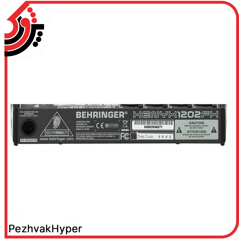 میکسر بهرینگر BEHRINGER-XENYX 1202FX میکسر بهرینگر BEHRINGER-XENYX 1202FX