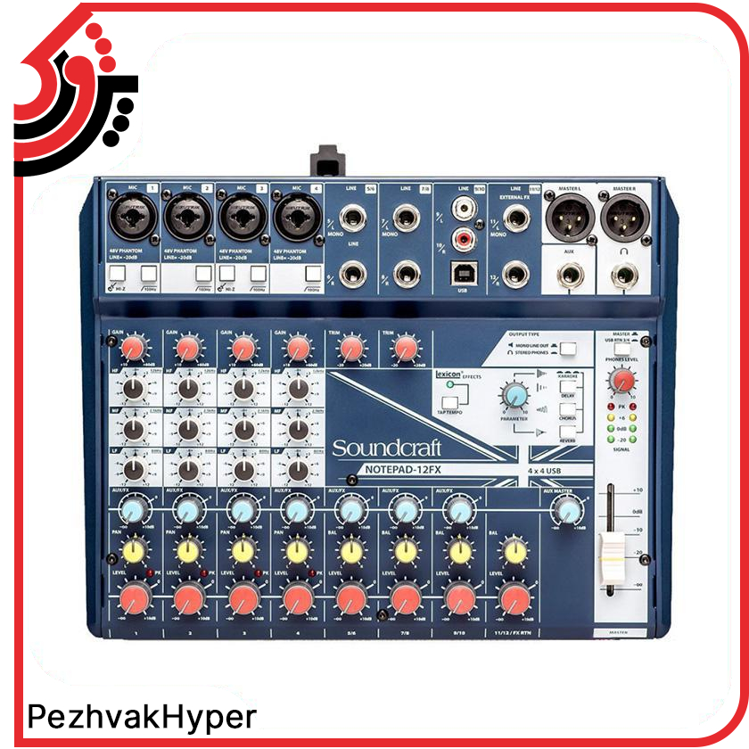 میکسر ساند کرافت Soundcraft Notepad-12FX میکسر ساند کرافت Soundcraft Notepad-12FX