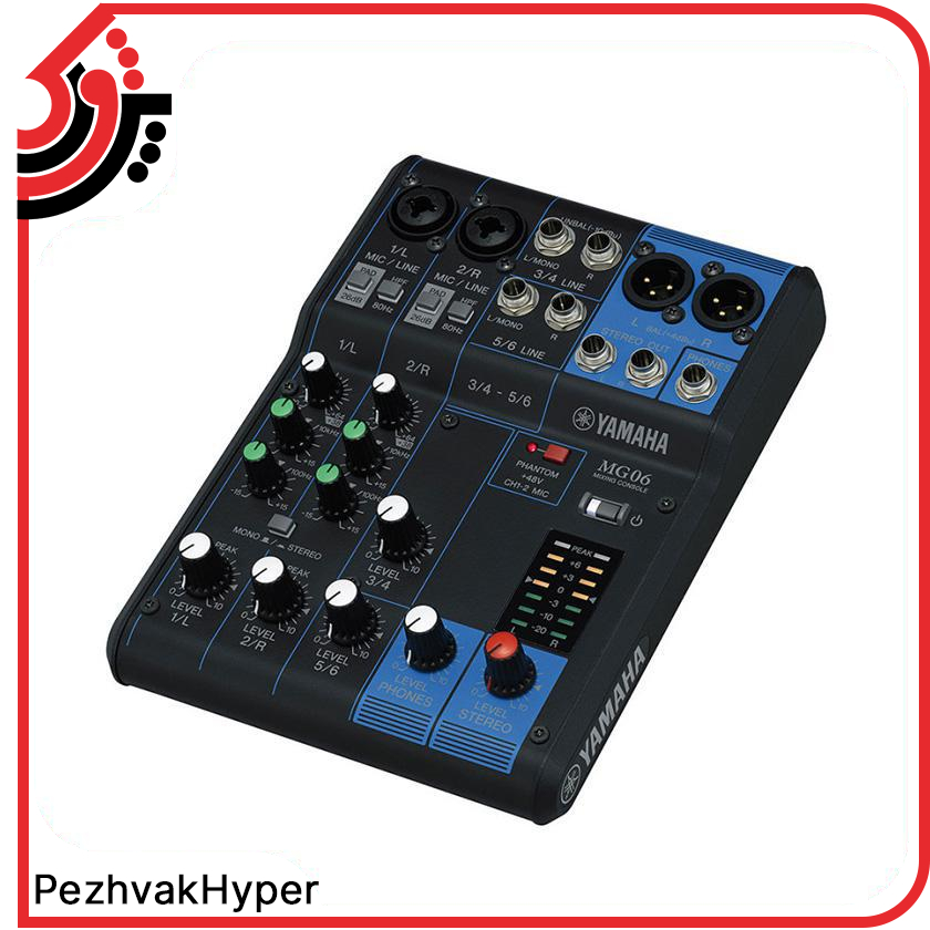 میکسر یاماها YAMAHA-MG06 میکسر یاماها YAMAHA-MG06