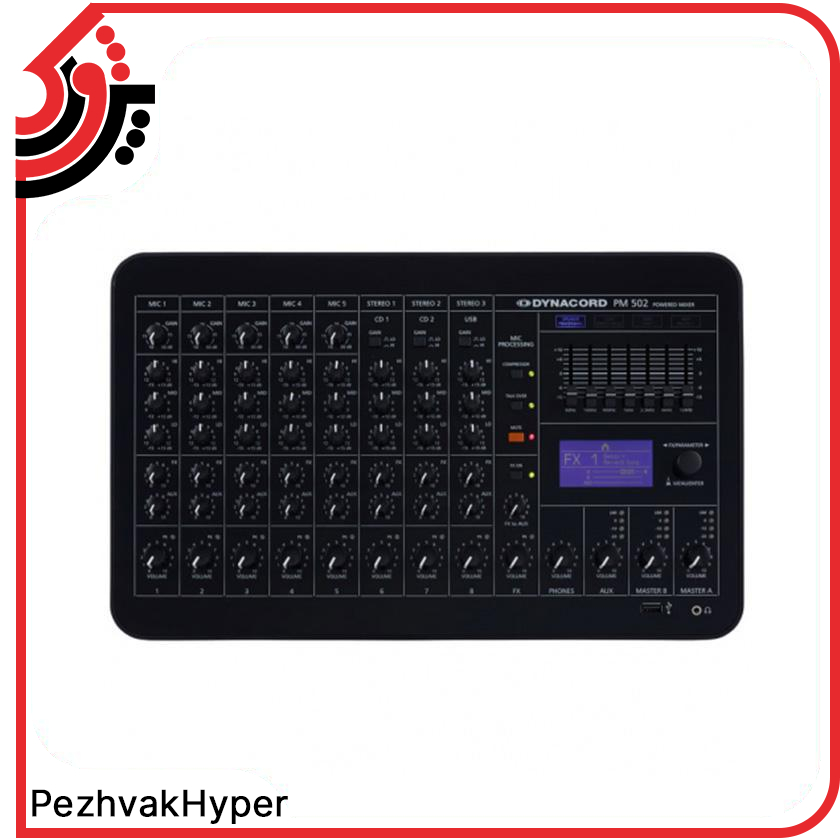 پاور میکسر دایناکورد Dynacord PM 502 پاور میکسر دایناکورد Dynacord PM 502