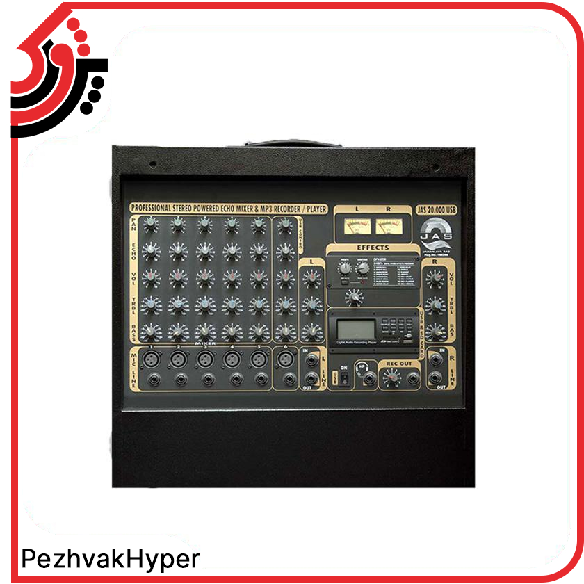 پاور میکسر جاسکو JAS-20000USB پاور میکسر جاسکو JAS-20000USB