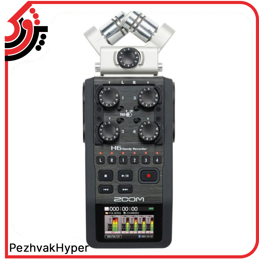 رکوردر صدا زوم ZOOM H6 رکوردر صدا زوم ZOOM H6