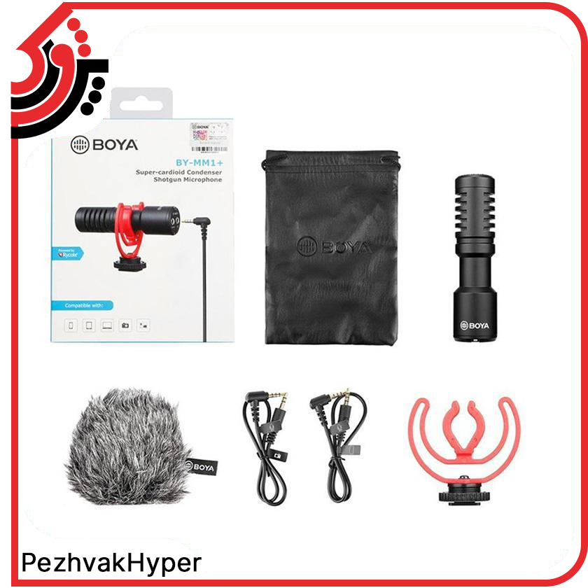 میکروفن شات گان بویا Boya BY-MM1 Plus میکروفن شات گان بویا Boya BY-MM1 Plus