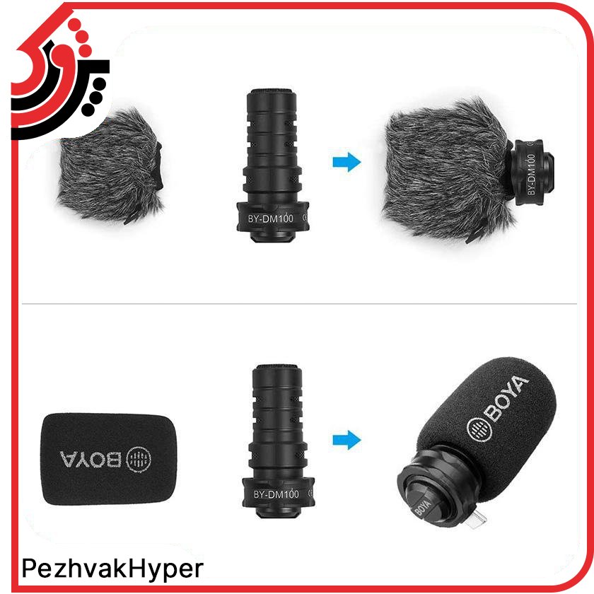 میکروفن شات گان بویا Boya BY-DM100 میکروفن شات گان بویا Boya BY-DM100