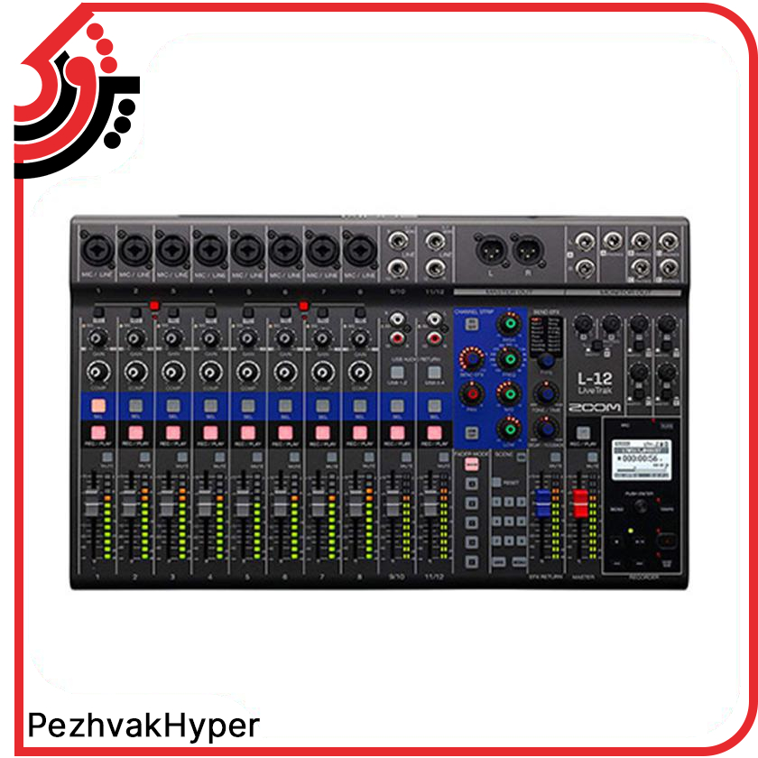 رکوردر صدا و میکسر دیجیتال زوم ZOOM LiveTrak L-12 رکوردر صدا و میکسر دیجیتال زوم ZOOM LiveTrak L-12