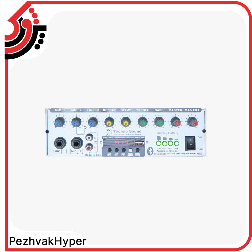 techno-sound-3- معرفی اکو همراه تکنو سوند ۲X6 مدل PTR4 شارژی