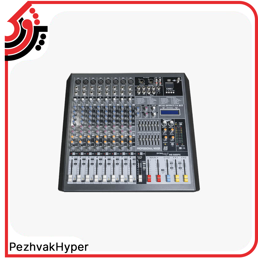 ۸-کانال-دبل-DYNAPRO-مدل-MS822-FX میکسر ۸ کانال دبل DYNAPRO مدل MS822 FX