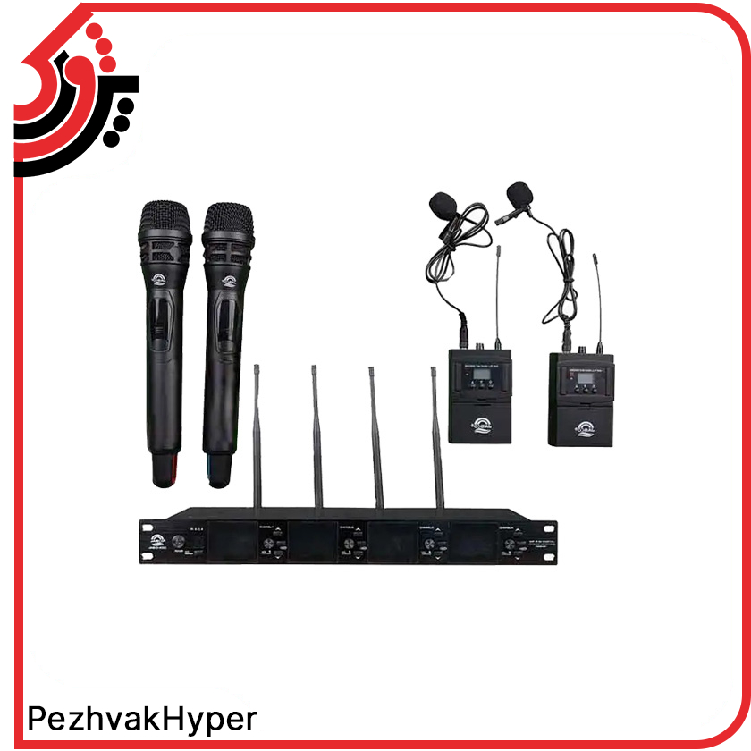 collar-wireless-microphone-jasco-4005 (1) میکروفن بیسیم دستی و یقه ای جاسکو JASCO 4005