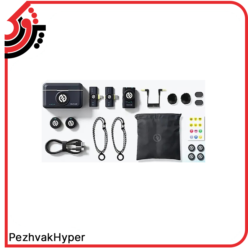 میکروفون کمبو بیسیم دو نفره هالی لند مدل LARK M2 (5) میکروفون کمبو بیسیم دو نفره هالی لند LARK M2